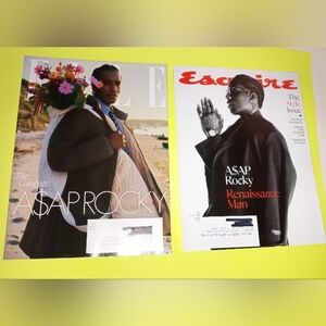 Elle & Esquire magazine bundle  ASAP Rocky